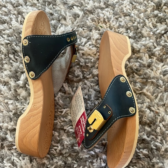 NWT 1970’s Vintage Dr. Scholl’s Exercise Sandals Blue Size 6 - Picture 4 of 9